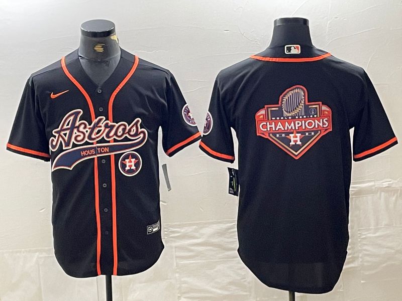 Men Houston Astros Blank Black Jointly 2024 Nike MLB Jersey style 10->chicago white sox->MLB Jersey